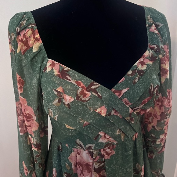 Long sleeve floral dress - Picture 4 of 4